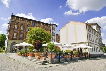 Außenansicht Frankfurter Kartoffelhaus am Holzmarkt in Frankfurt (Oder)
