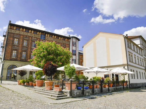Außenansicht Frankfurter Kartoffelhaus am Holzmarkt in Frankfurt (Oder)