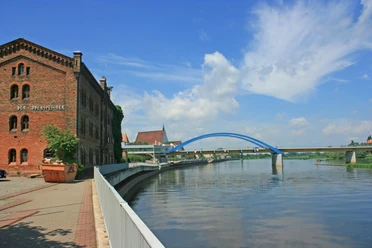 Blick auf die Stadtbrücke Frankfurt (Oder)