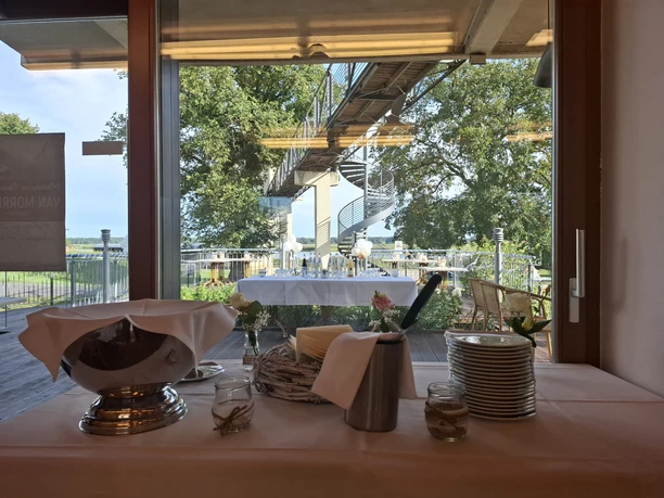 Blick auf die Terrasse