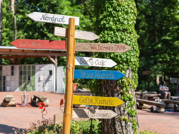 Barfußpark - Wegweiser
