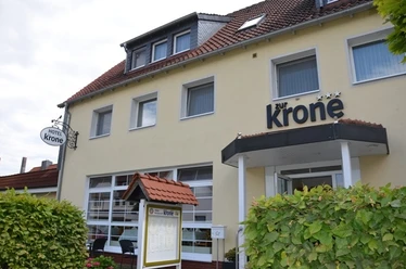 Restauranteingang Hotel zur Krone in Salzgitter-Hallendorf
