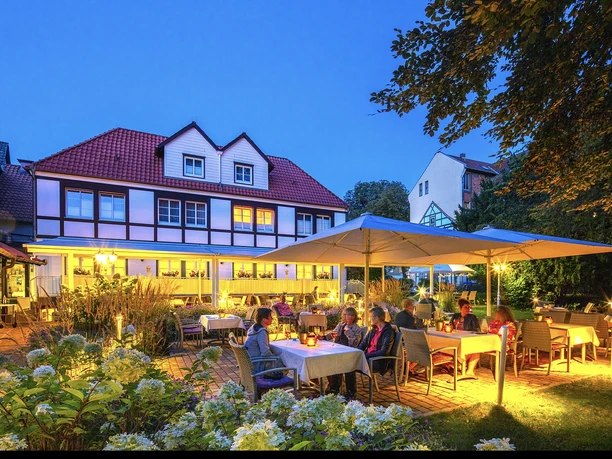 Romantik Hotel Braunschweiger Hof in Bad Harzburg - Garten im Winter