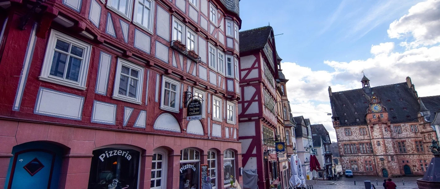 Außenansicht Hostaria Del Castello Marburg