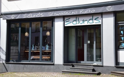 Eingang Restaurant Edlunds in Marburg