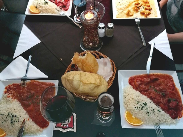 Taj Mahal_gedeckter Tisch