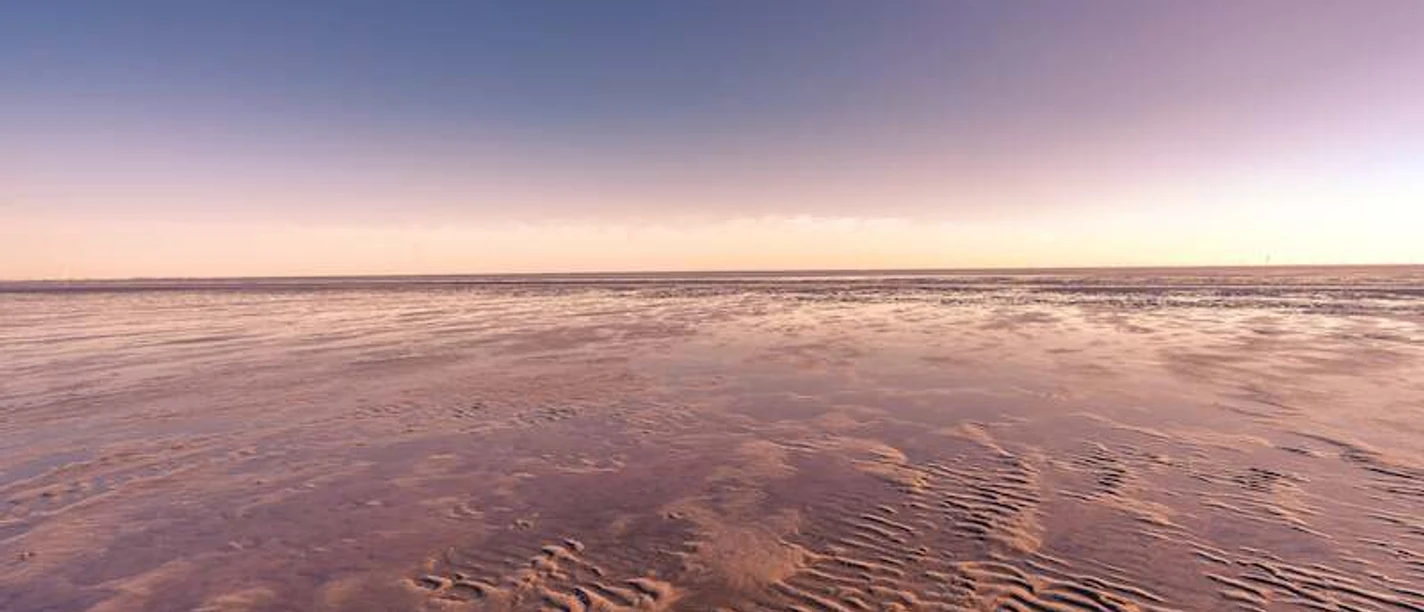 Sonnenaufgang im Watt - Geführte Wattwanderung im Nordseebad Otterndorf