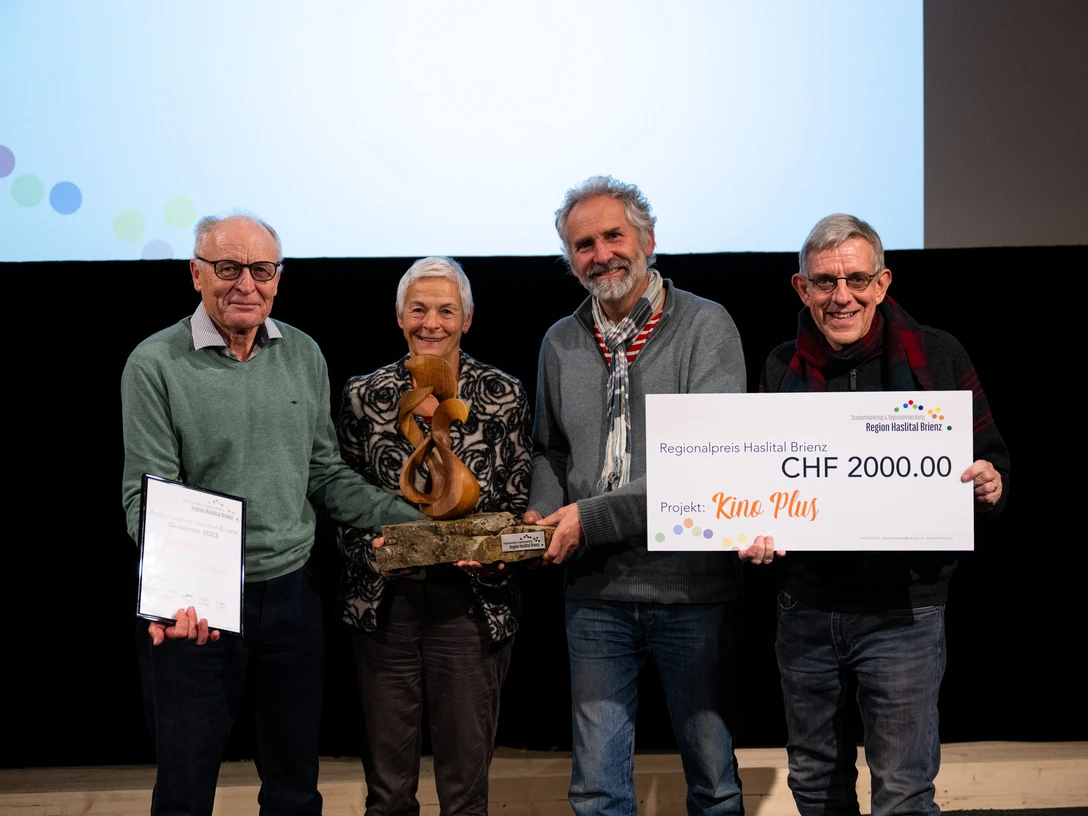Regionalpreis Haslital Brienz 2023 Gewinner Kino Plus