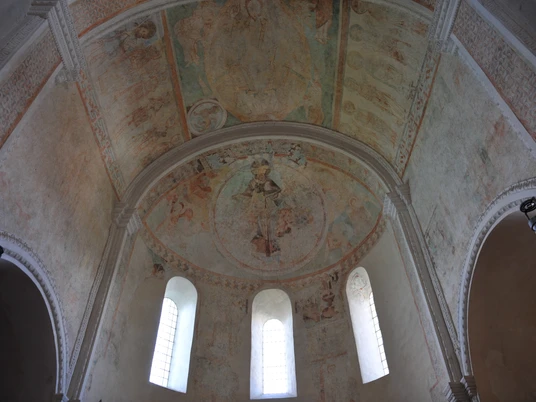 Malereien im Chor der Schlosskirche Spiez