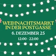 Weihnachtsmarkt Postgasse Interlaken