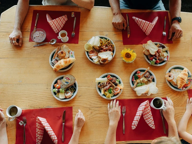 Beghotel Wiriehorn Brunch von oben