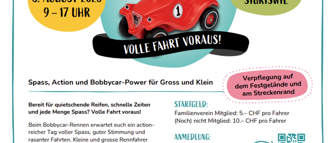 Bobbycar Rennen
