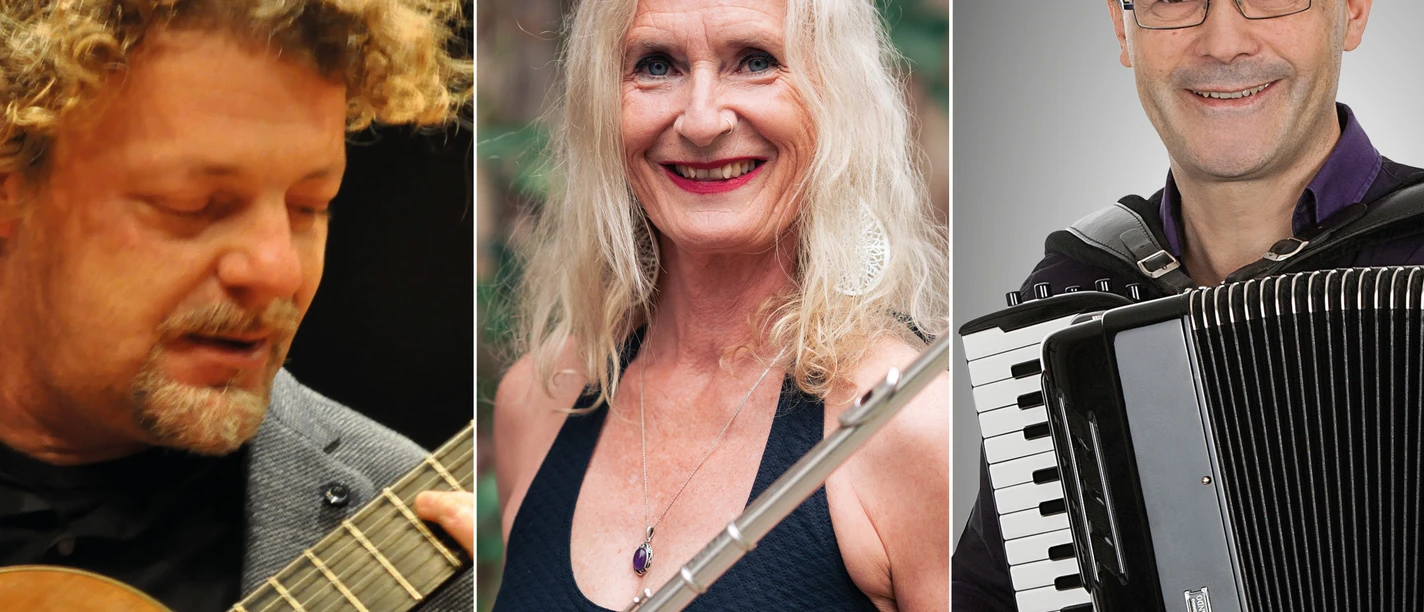 Alessio Nebiolo, Gitarre - Erika Lafosse, Querflöte - Paolo D'Angelo, Akkordeon