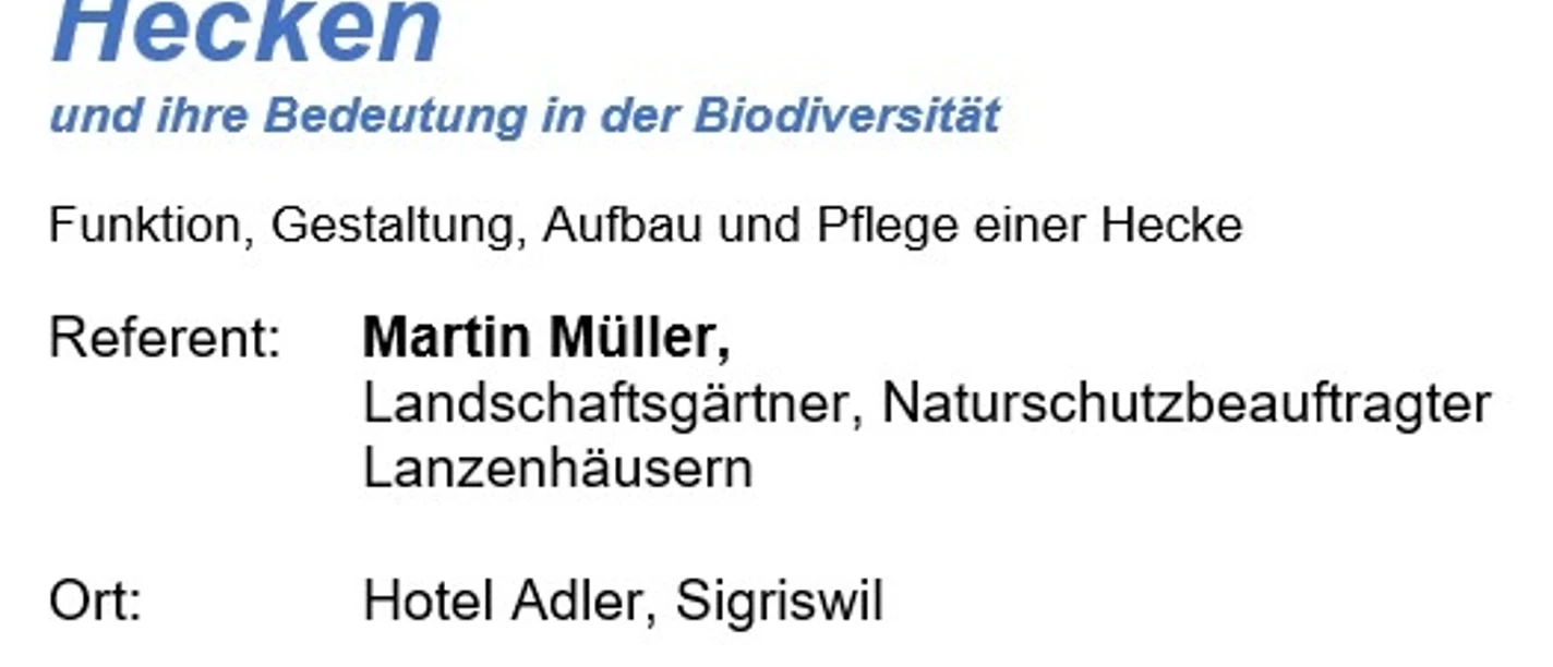 Öffentlicher Vortrag