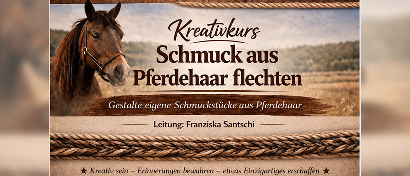 Kreativkurs Pferdehaarschmuck