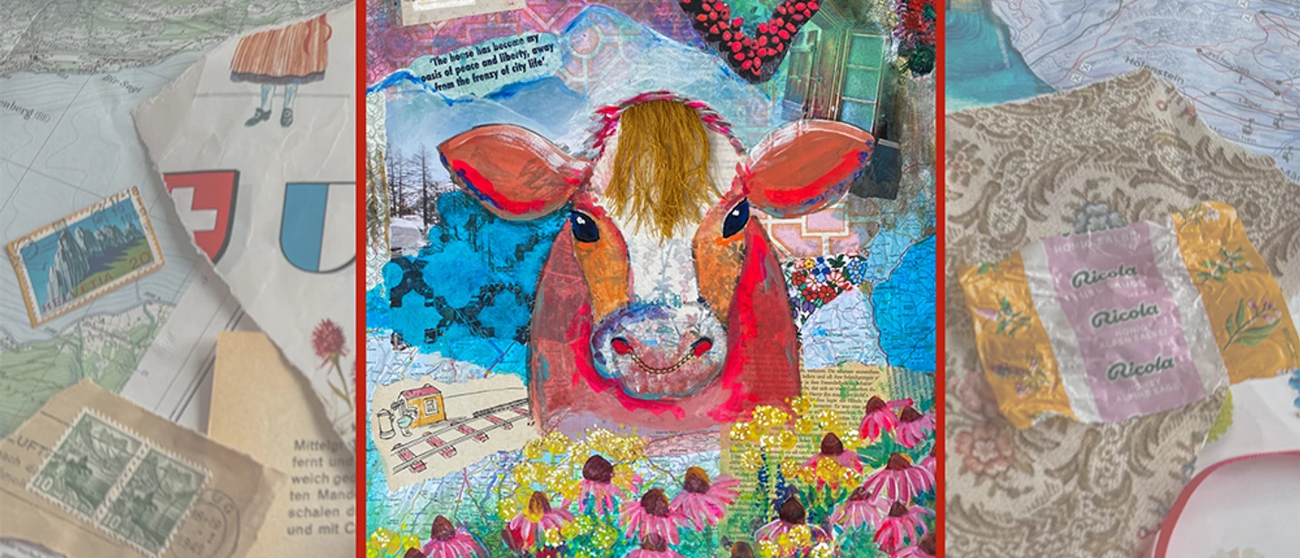 Kuh-Mixed-Media-Collage