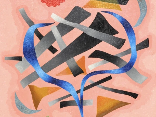 Bildnachweis: Otto Nebel, Aufgelockert (Ausschnitt), 1956, Öl auf Leinen, 53.5 x 52 cm, Otto Nebel-Stiftung