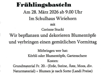 Frühlingsbasteln 2026
