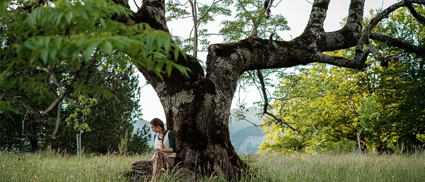 Mit Pflanzen verbunden