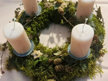 Adventskranz, Brigitte Klossner