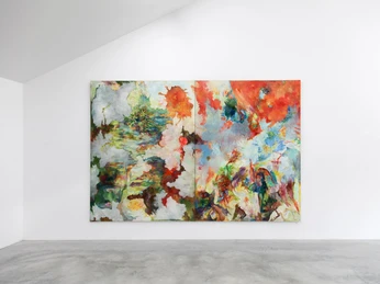 Bernard Schultze, Installationsansicht aus dem Kunst-Depot der Galerie Henze & Ketterer