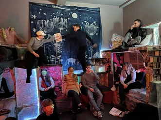 Installation: Andrea Marioni in KBCB Biel (2024), Artwork: Lisa Lurati, Foto: Mathilde Marioni