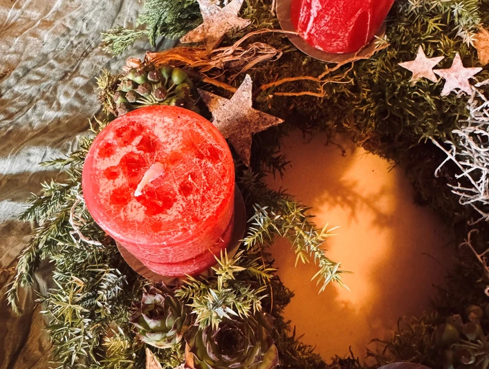 Adventsgesteck, Brigitte Klossner