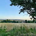 Blick vom Einbecker Stadtwald in die weite Landschaft.