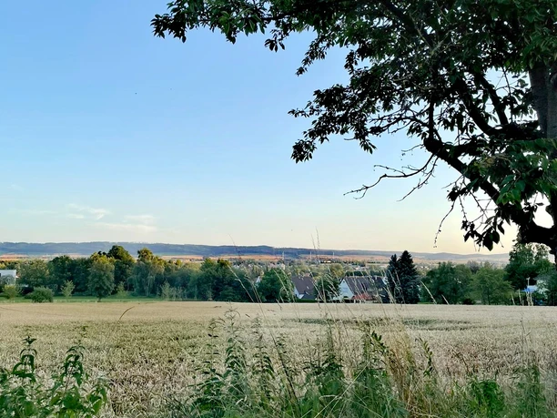 Blick von der Hube Blick vom Einbecker Stadtwald in die weite Landschaft.