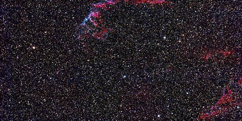 Sterne über dem Wattenmeer Bild der Galaxy mit Sternen am Himmel