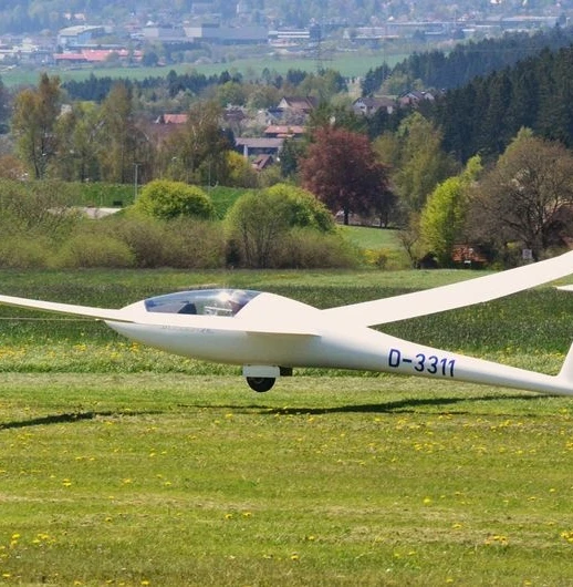 Segelflieger beim Windenstart
