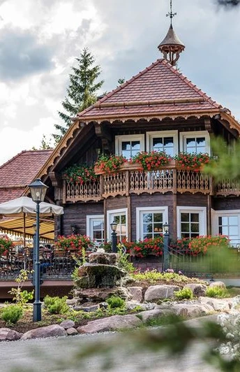 Außenansicht des Forellenhof in Baiersbronn-Buhlbach