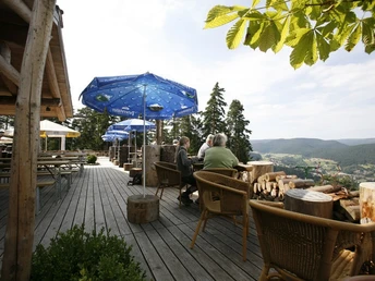 Außenterrasse der Glasmännlehütte