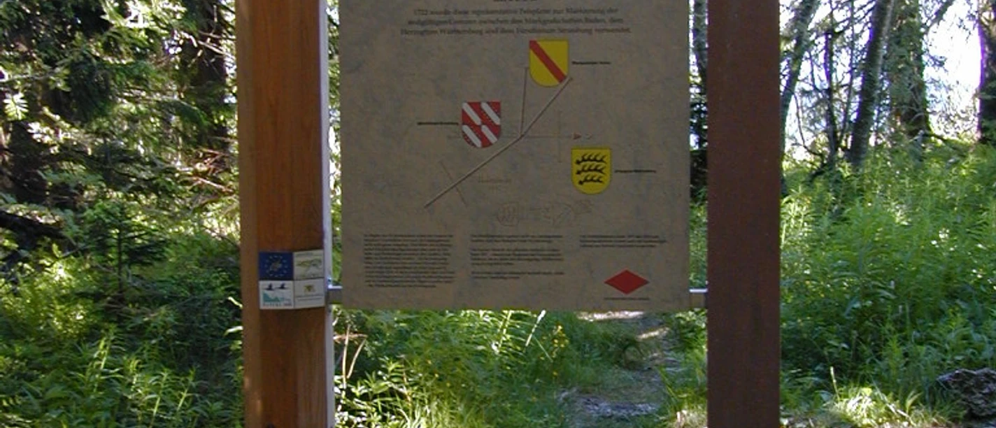 Infotafel am Dreifürstenstein
