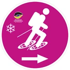 Wegekennzeichen Schneeschuhtour Wegekennzeichen Schneeschuhtour