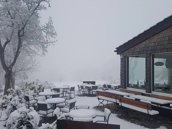 Winter am Café Friedrichs