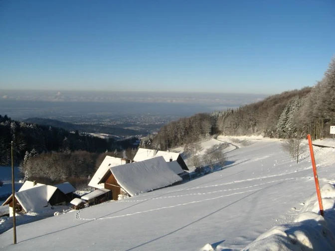 Blick von der Brandmatt in die Rheinebene