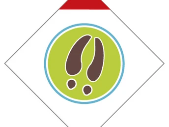 Dieses Wegzeichen leitet dich