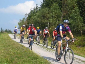 Mountainbiker in Oberwolfach auf Tour