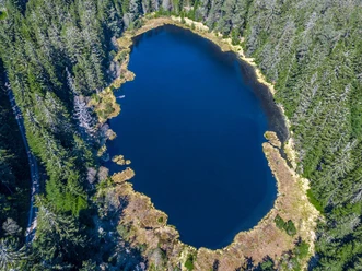 Herrenwieser See von oben