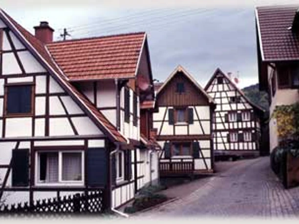 Fachwerkhäuser im alten Ortskern