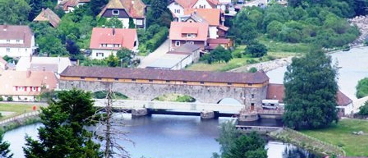 Forbach Blick auf Wasserkraftwerk