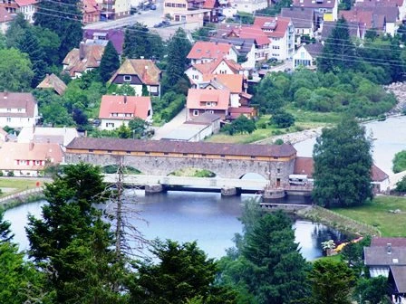 Forbach Blick auf Wasserkraftwerk