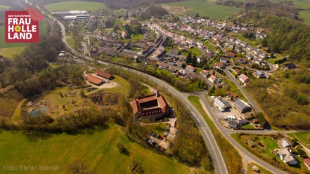 Luftbild Cornberg mit Kloster