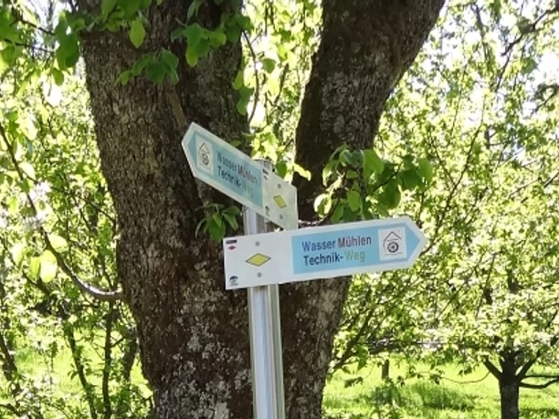 Beschilderung Wasser-Mühlen-Technik-Weg