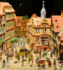 Obermarkt Eschwege im Zinnfigurenkabinett Greim