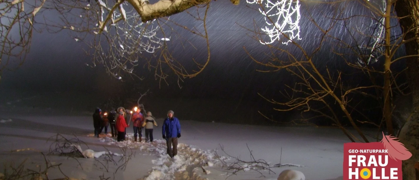 Fackelwanderung (c)Geo Naturpark Frau Holle Land