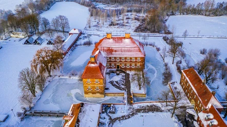 Schloss Oberwerrries im Schnee Schloss Oberwerrries im Schnee