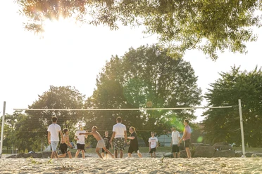 Beachvolleyballplatz im Allerpark