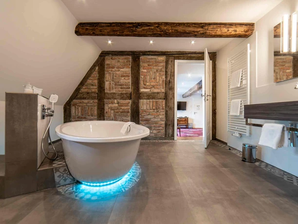 Hotel Alte Münze in Goslar - Badezimmer der Suite Hotel Alte Münze in Goslar - Badezimmer der Suite